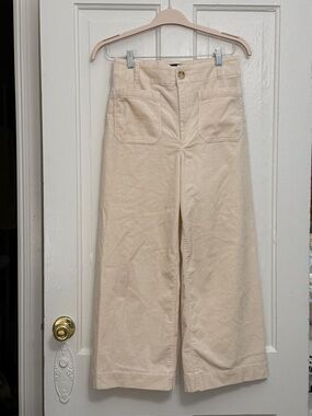 Anthropologie Maeve - Colette Cream Corduroy Trousers